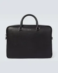 Ermenegildo Zegna Ventiquattrore Edgy in pelle Nero