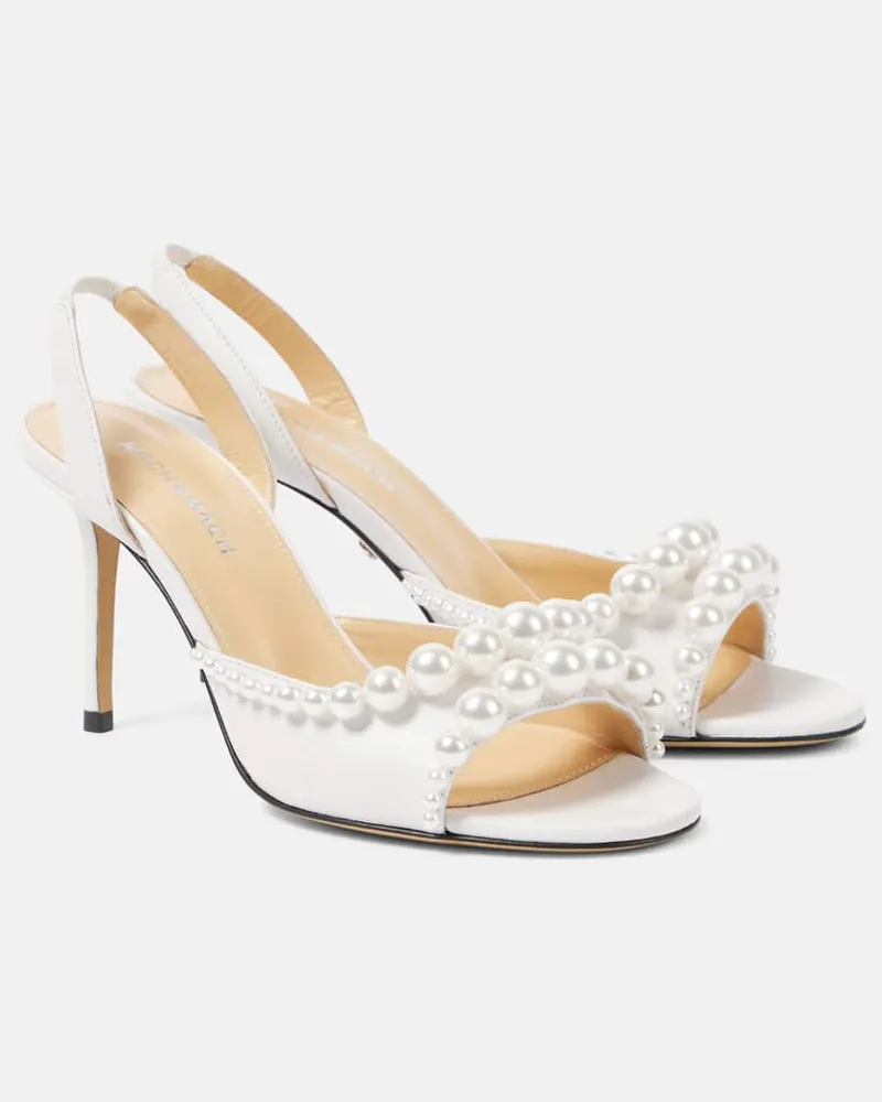 Mach & Mach Sandali Sirene in pelle Bianco