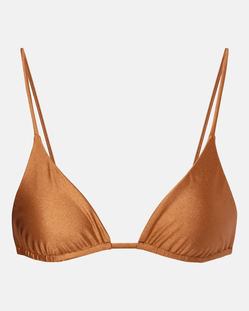 JADE SWIM Top bikini Via Beige