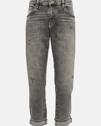 Adriano Goldschmied Jeans slim Ex-Boyfriend a vita media Grigio