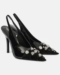 ATTICO Pumps slingback Fiona 105 in vernice Nero