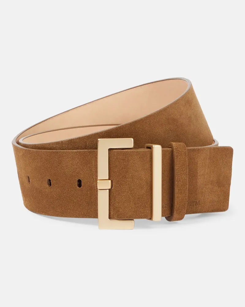 Magda Butrym Cintura in suede Marrone