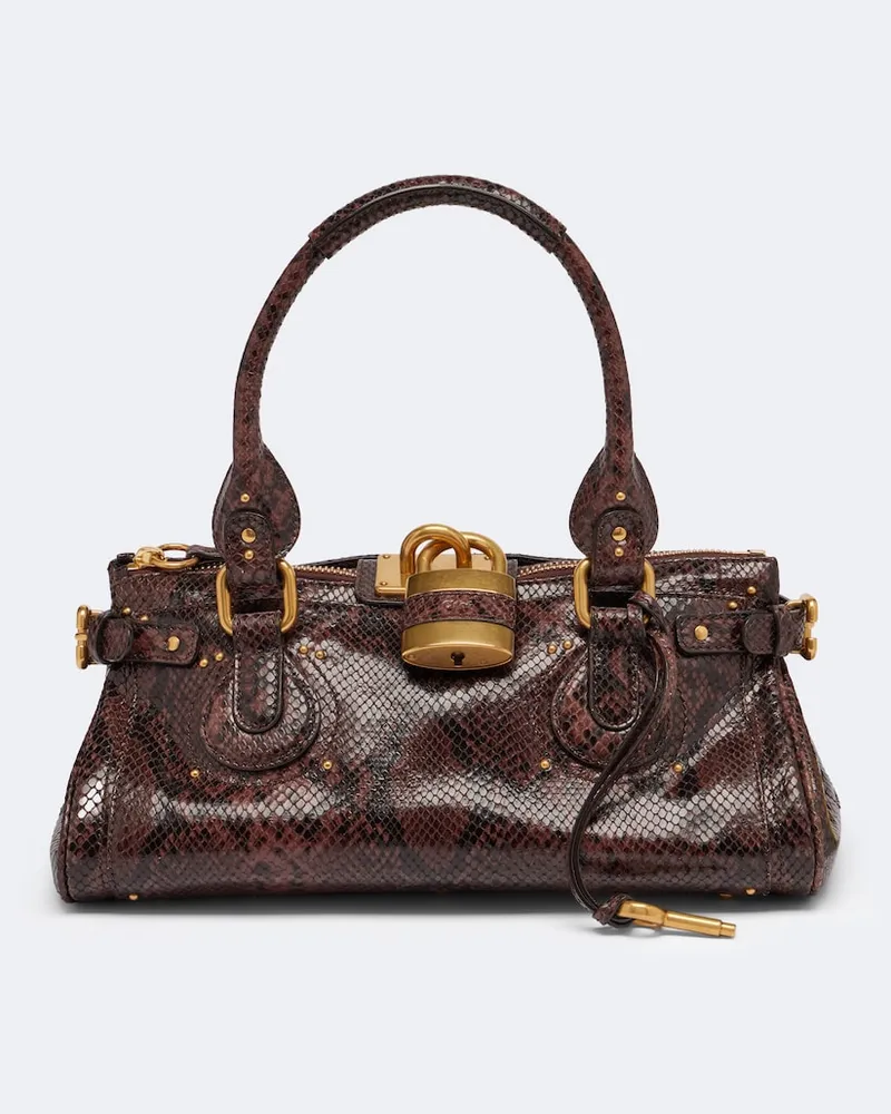 Chloé Chloé Borsa a spalla Paddington Small in pelle Marrone