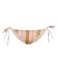 Versace Slip bikini con stampa Chain Rosa