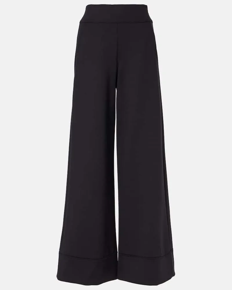 Max Mara Pantaloni a gamba larga Fagiani Nero