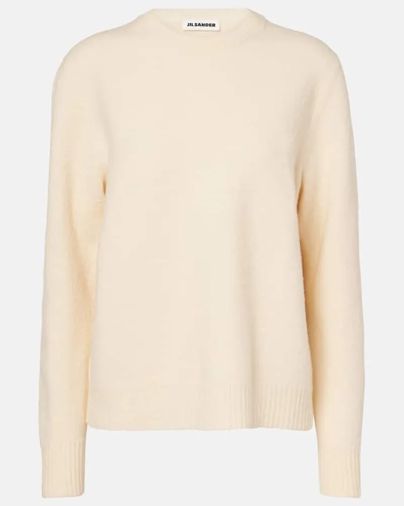 Jil Sander Pullover in lana Bianco