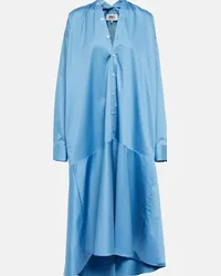 Maison Margiela Abito midi in cotone Blu