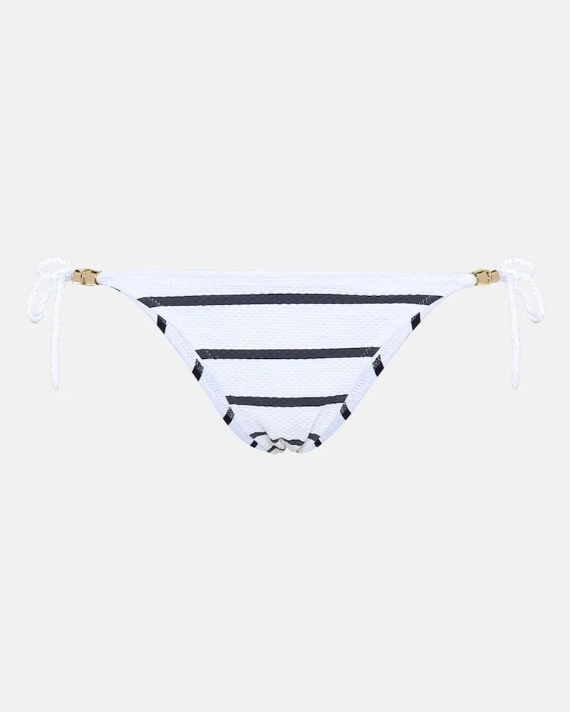 Heidi Klein Slip bikini Core Nautical a righe Bianco