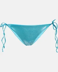 JADE SWIM Slip bikini Ties a vita bassa Blu