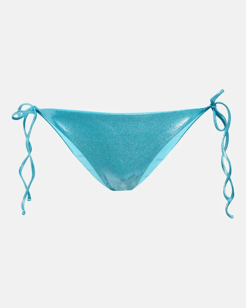 JADE SWIM Slip bikini Ties a vita bassa Blu