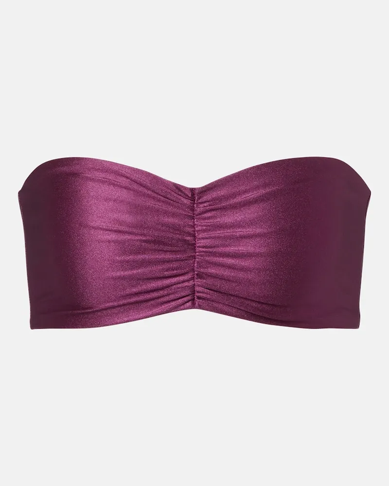 JADE SWIM Top bikini Ava a fascia Viola