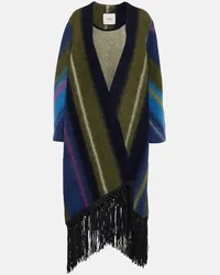 Dorothee Schumacher Cappotto in misto lana a righe Multicolore