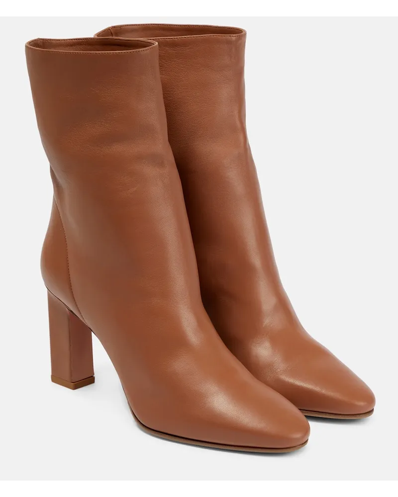 Aquazzura Stivaletti Manzoni in pelle Marrone