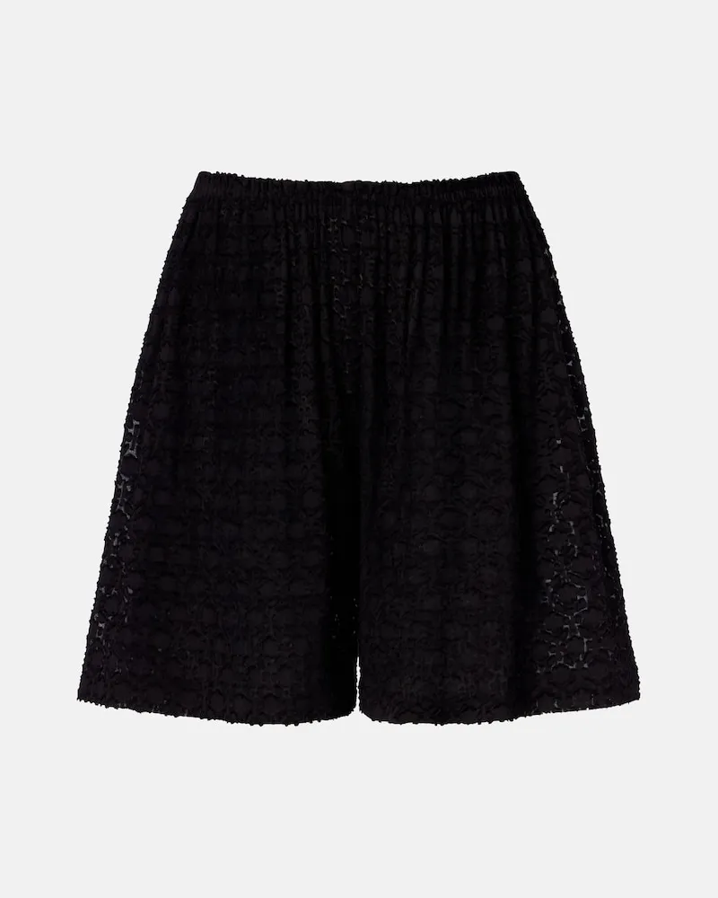Eres Shorts Inoubliable in jacquard di seta e cotone Nero