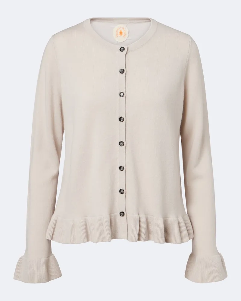 Jardin des Orangers Cardigan in lana e cashmere Beige