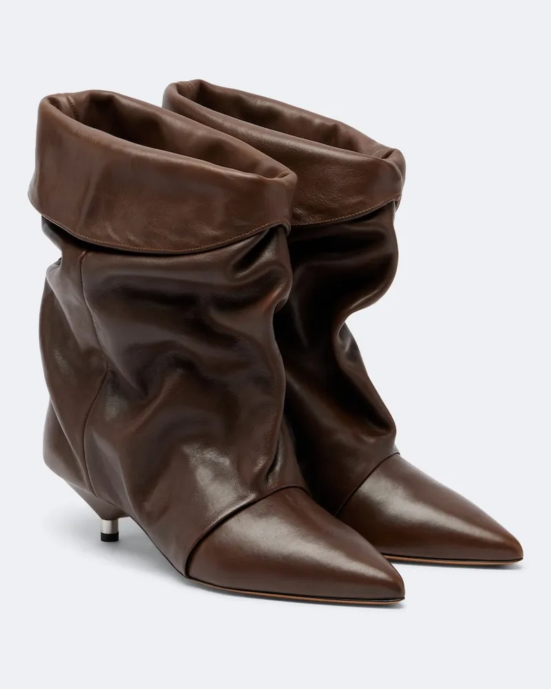 Isabel Marant Stivaletti Edrik in pelle Marrone