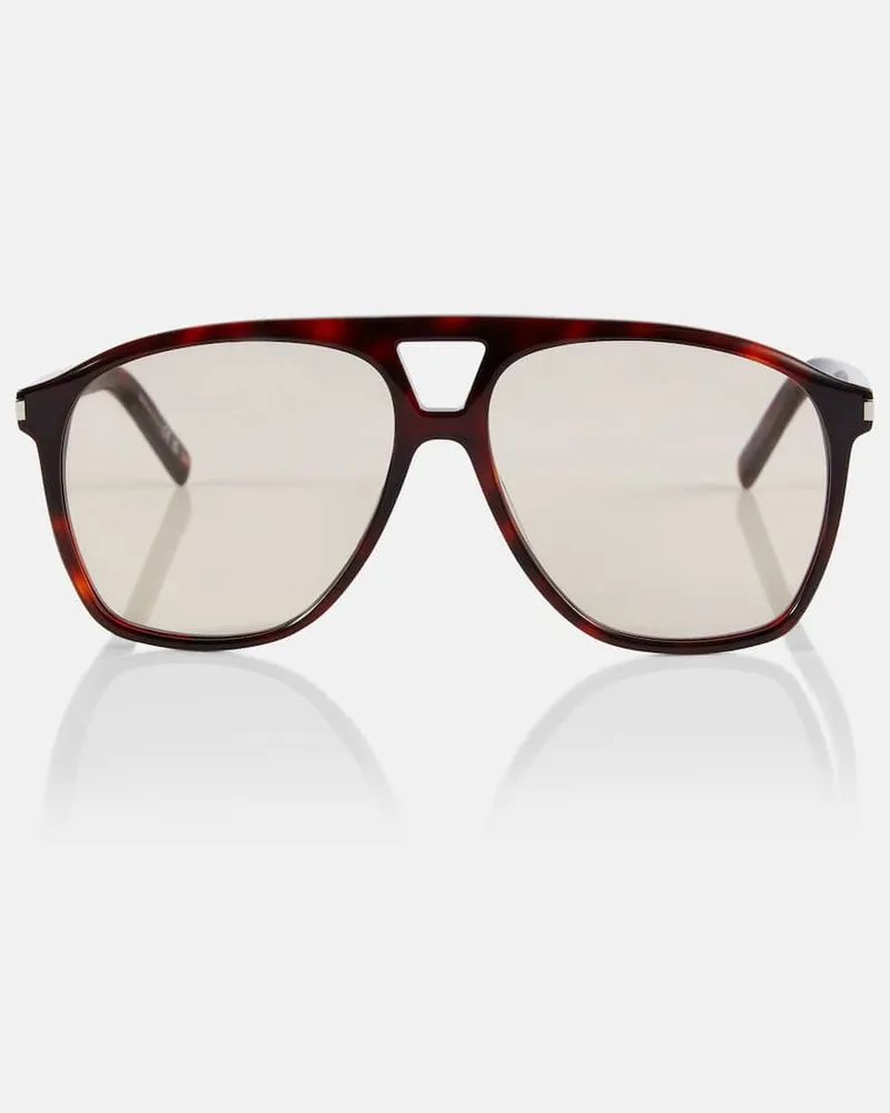 Saint Laurent Occhiali da sole aviator SL 596 Marrone