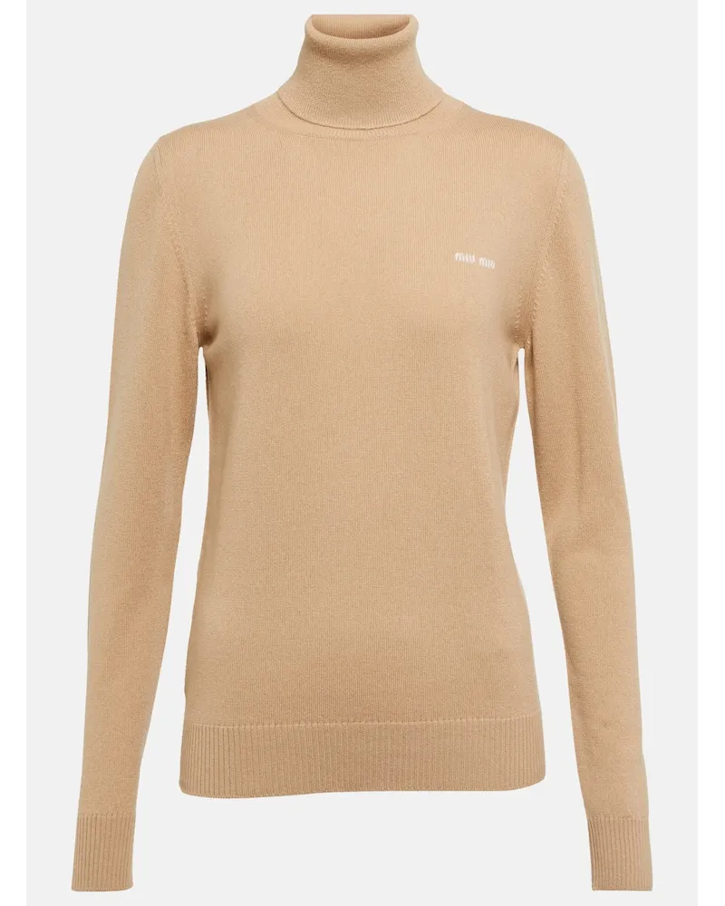 Miu Miu Dolcevita in cashmere Beige