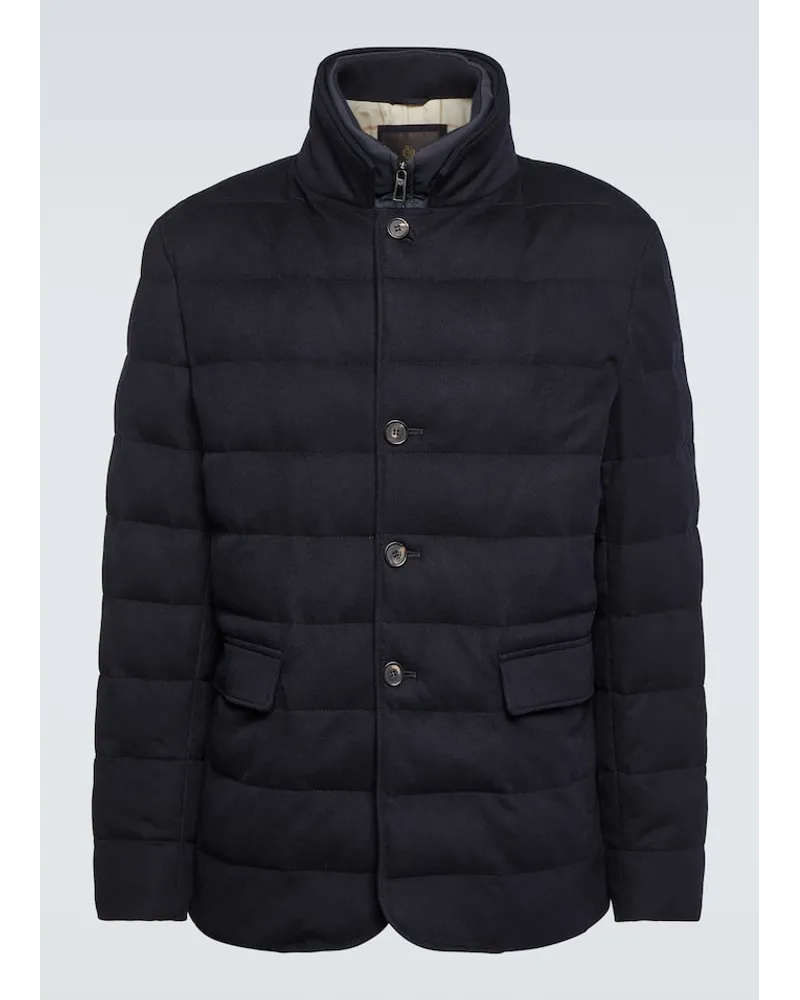 Loro Piana Giacca Nama in cashmere Blu