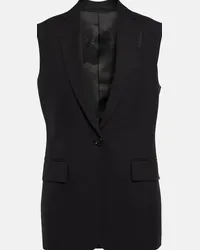 Burberry Gilet in lana vergine Nero