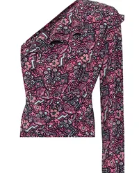 Isabel Marant Top Rafiki in seta stretch Multicolore