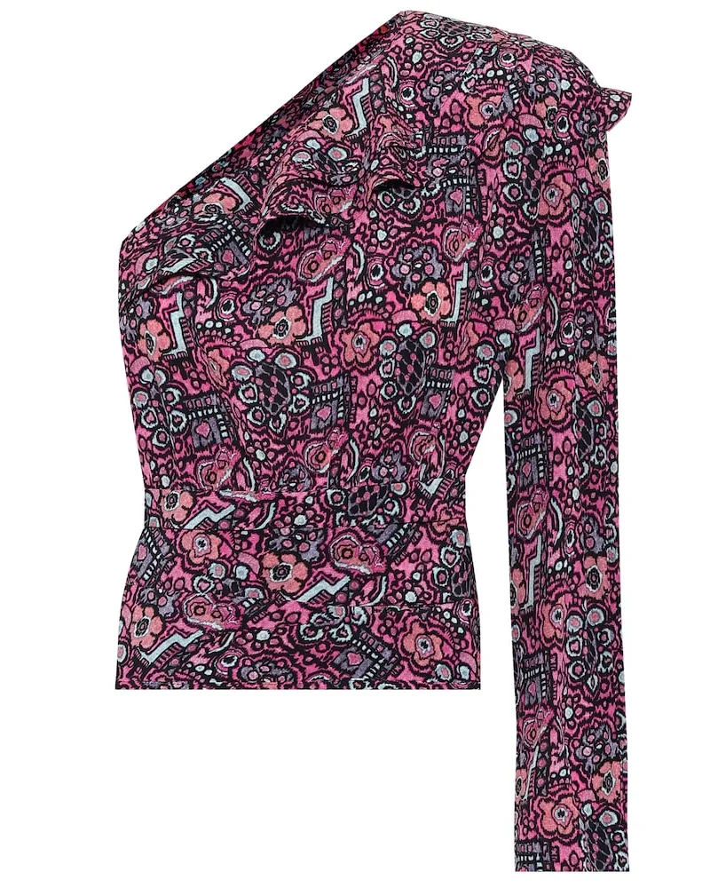 Isabel Marant Top Rafiki in seta stretch Multicolore