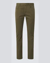 Saint Laurent Pantaloni slim a vita media Verde