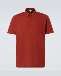 Sunspel Polo Riviera in cotone Marrone