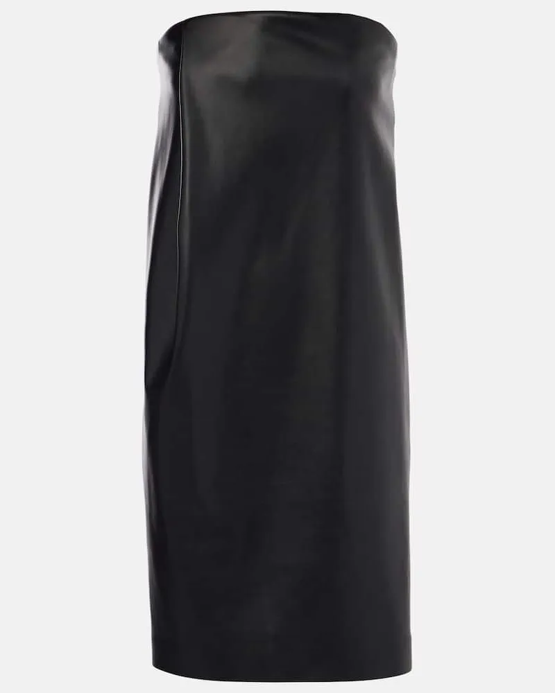 SPORTMAX Abito corto Locarno in similpelle Nero