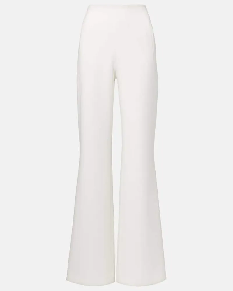 Roland Mouret Pantaloni in crÃªpe a gamba larga Bianco