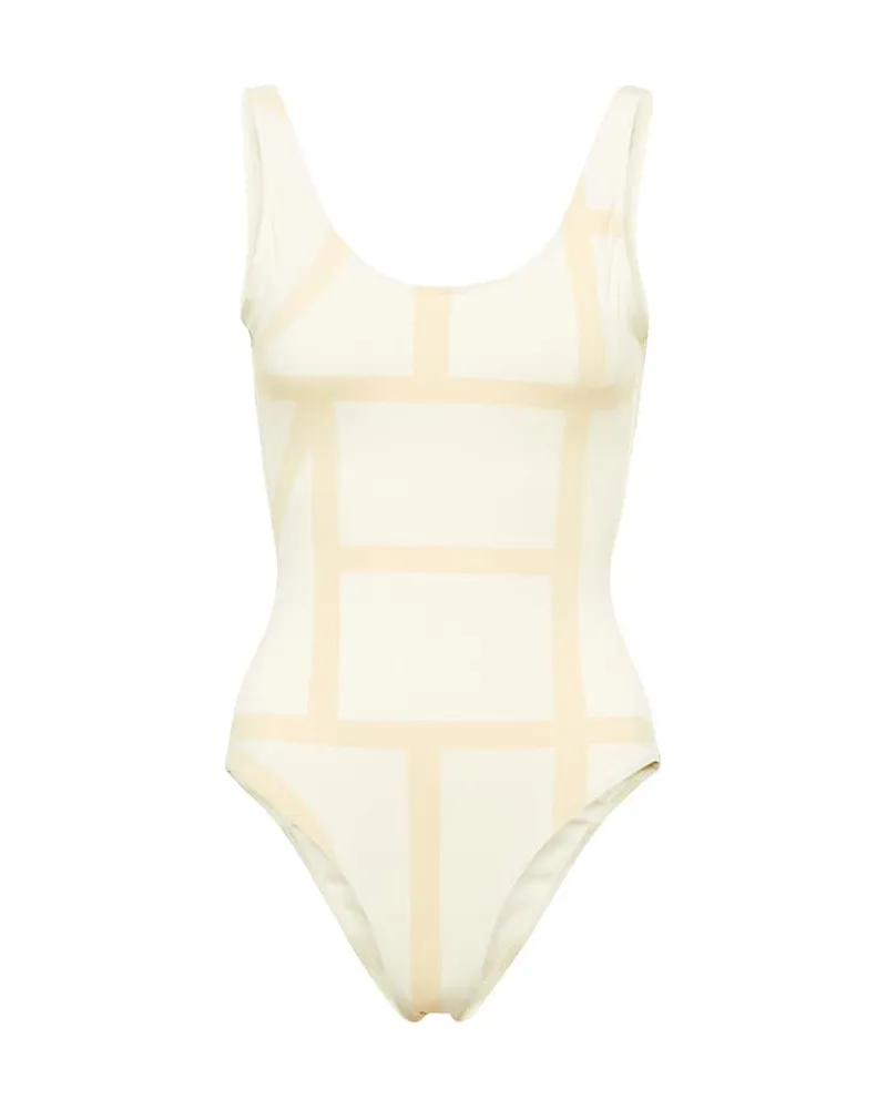 Totême Costume intero con logo Beige