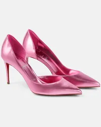 Christian Louboutin Pumps Iriza 85 in pelle metallizzata Rosa