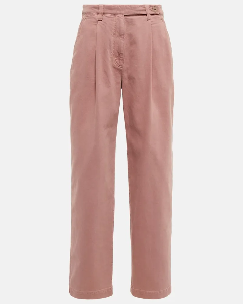 Brunello Cucinelli Jeans regular a vita alta Rosa