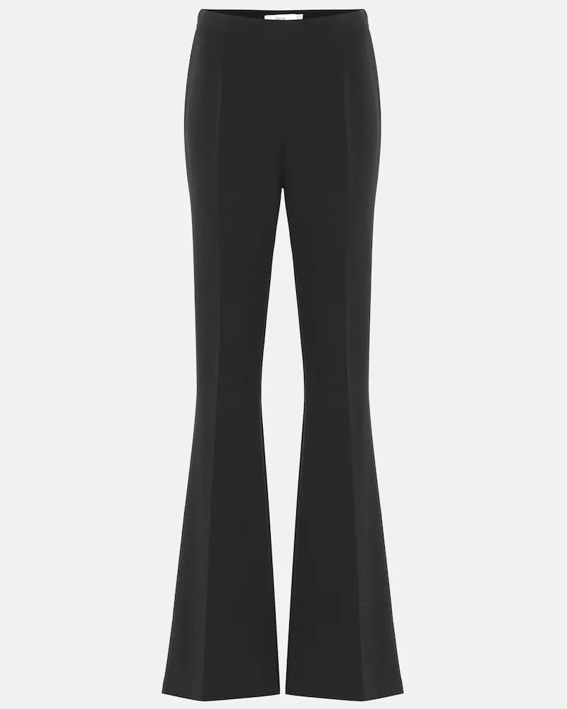 Safiyaa Pantaloni flared Halluana in crÃªpe Nero