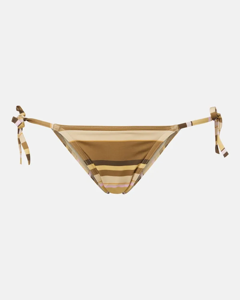 Isabel Marant Slip bikini Flaviana con stampa Marrone