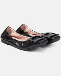 Roger Vivier Ballerine Viv' Pockette in pelle Nero