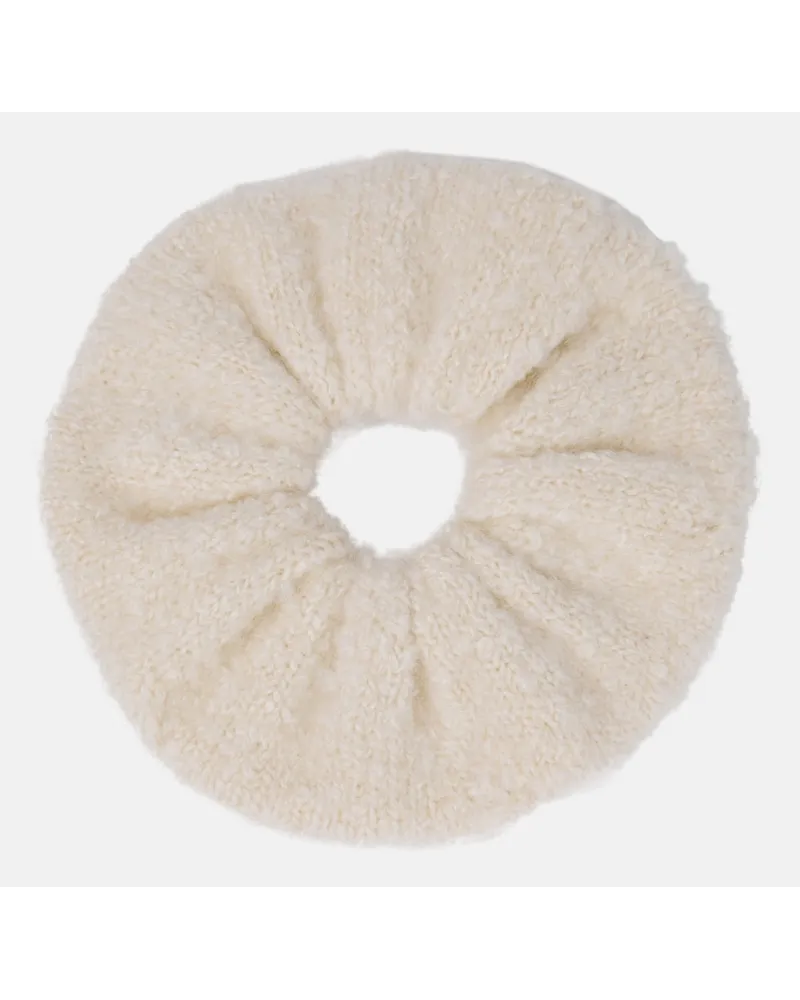 Loro Piana Scrunchie in cashmere Bianco