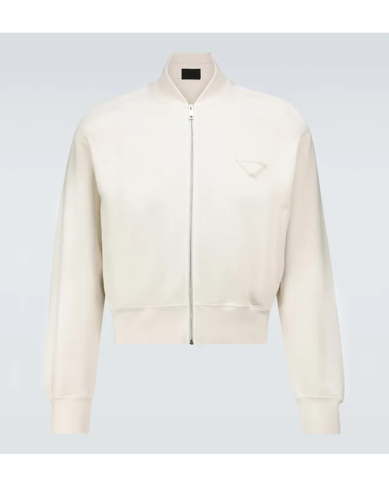 Prada Bomber in cotone Neutro