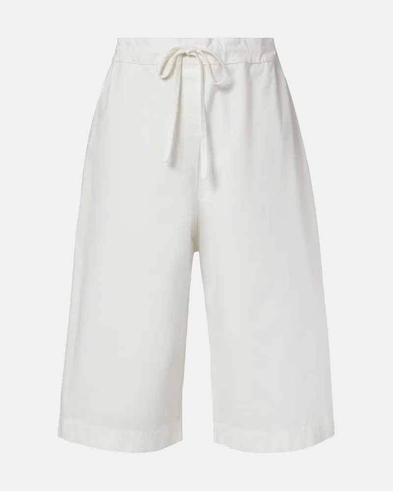 The Row Bermuda Faldra in cotone Bianco