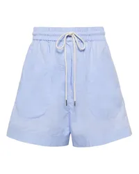 Lee Mathews Shorts LM Classic in cotone e lino Blu