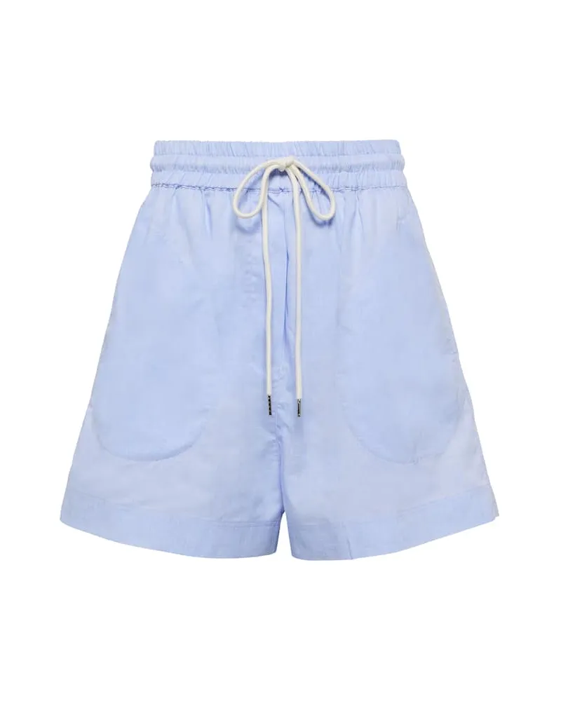 Lee Mathews Shorts LM Classic in cotone e lino Blu