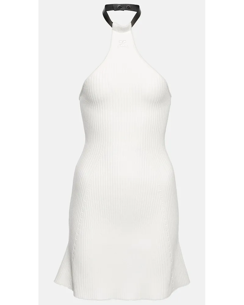 Courrèges CourrÃ¨ges Miniabito in maglia a coste Bianco