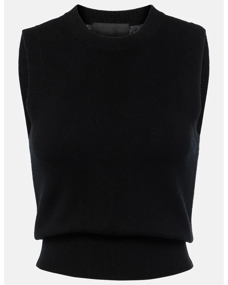 Nili Lotan Pullover senza maniche May in cashmere Nero