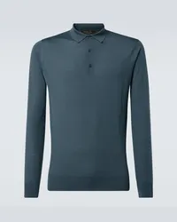 Loro Piana Polo in lana vergine Blu