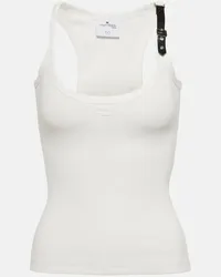 Courrèges Courrèges Top cropped Holistic in misto cotone Bianco