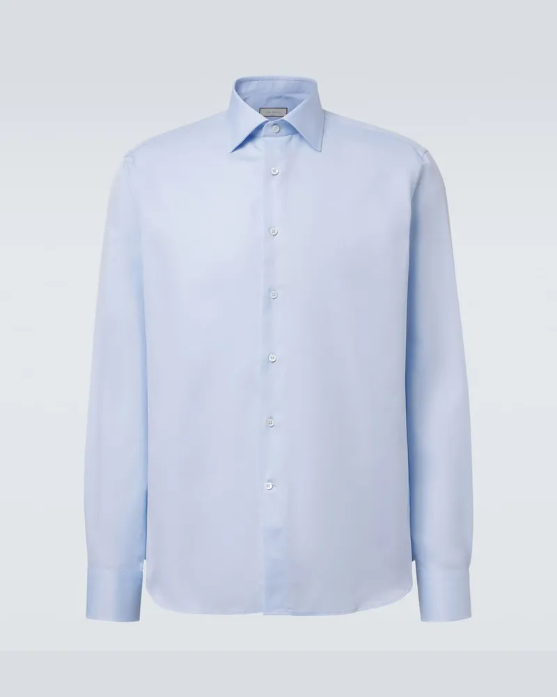 Canali Camicia in cotone Blu