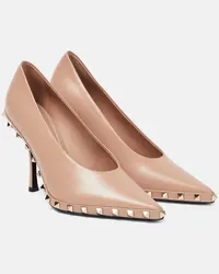 Valentino Garavani Pumps Rockstud in pelle Neutro