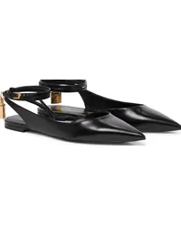 Tom Ford Ballerine slingback Padlock in pelle Nero