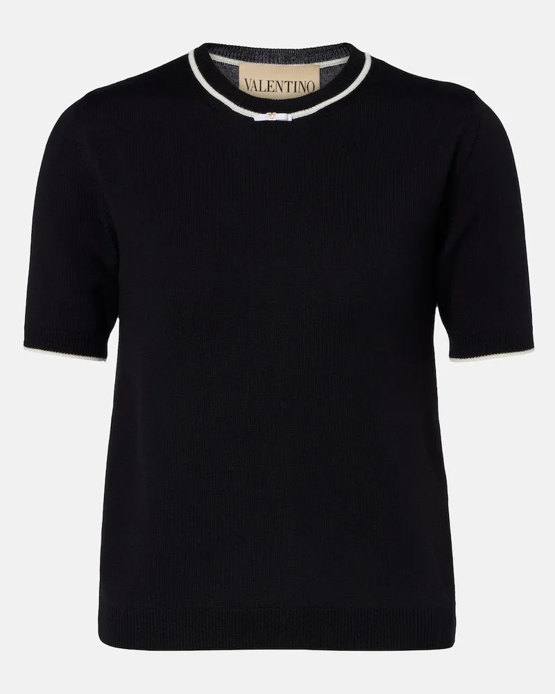 Valentino Garavani Pullover in lana vergine Nero