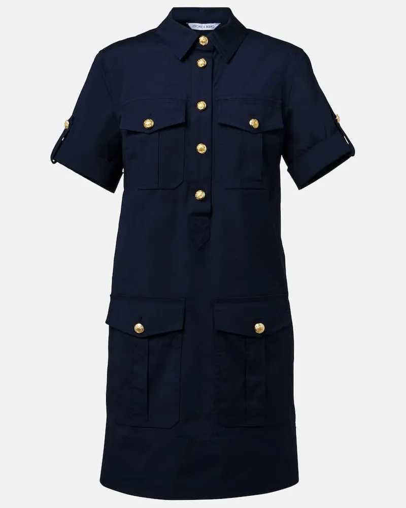 Veronica Beard Abito chemisier Lucca in lino Blu